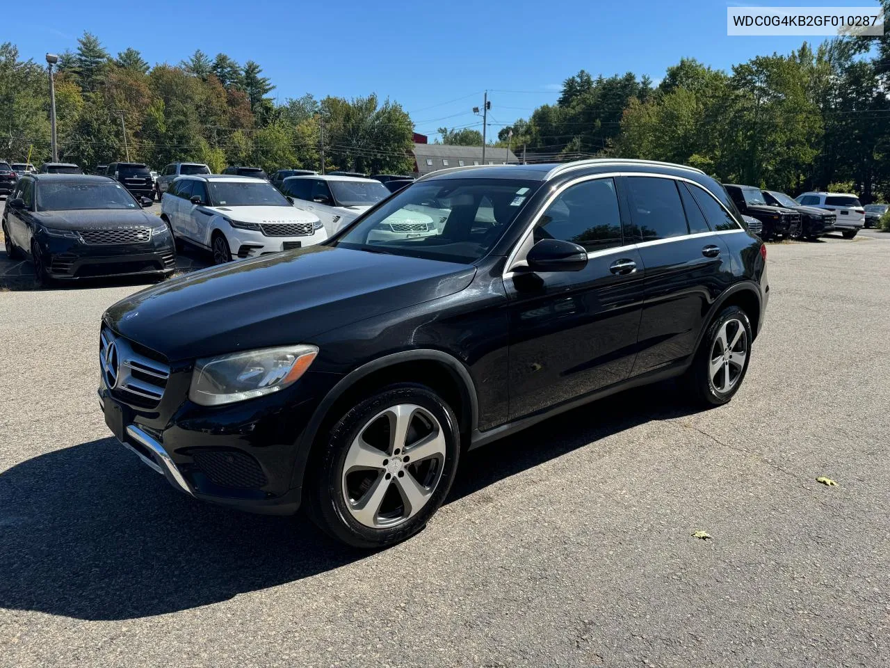 2016 Mercedes-Benz Glc 300 4Matic VIN: WDC0G4KB2GF010287 Lot: 71120864