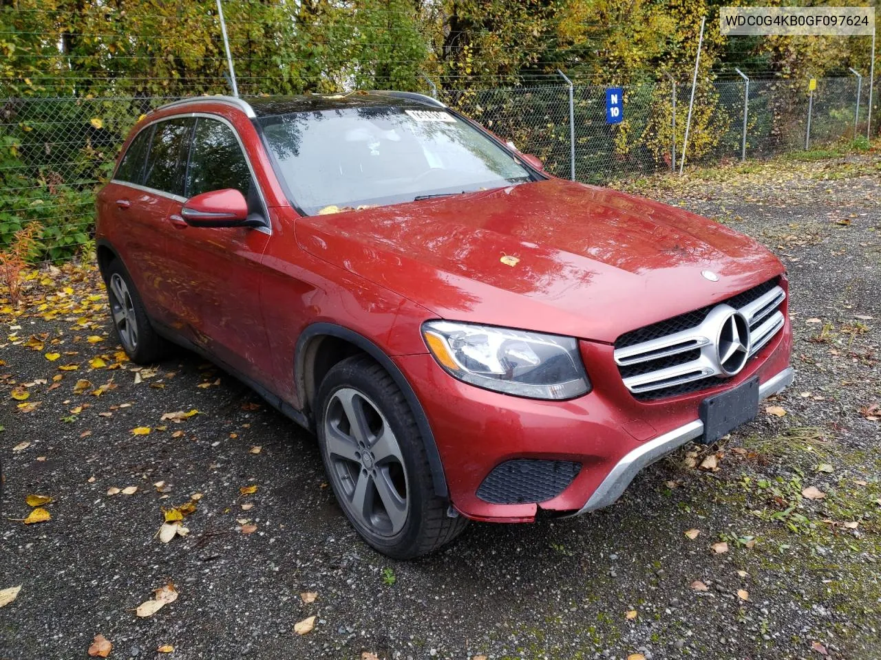 2016 Mercedes-Benz Glc 300 4Matic VIN: WDC0G4KB0GF097624 Lot: 73316134