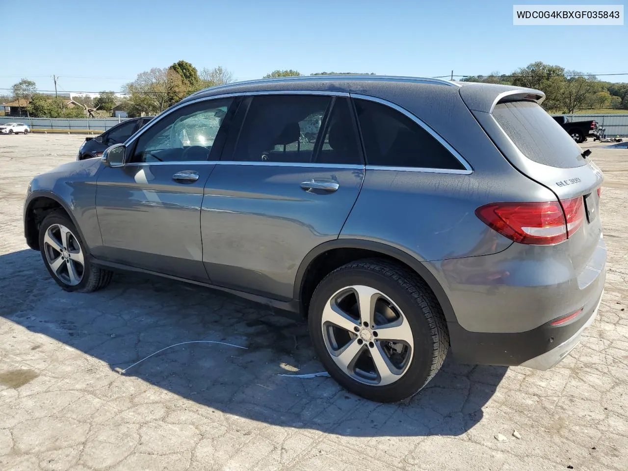 2016 Mercedes-Benz Glc 300 4Matic VIN: WDC0G4KBXGF035843 Lot: 75458164