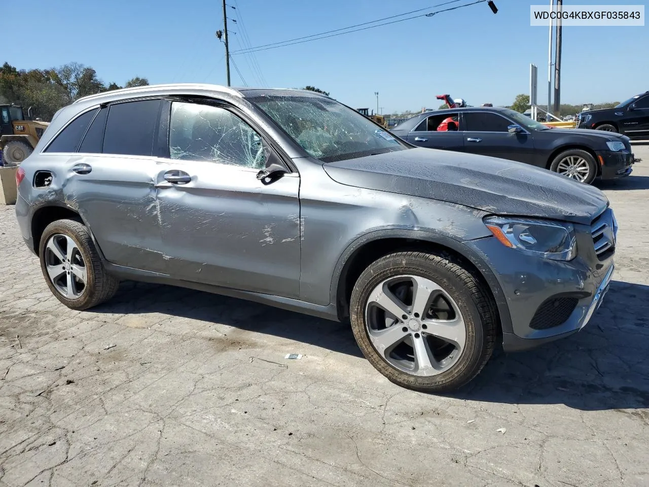 2016 Mercedes-Benz Glc 300 4Matic VIN: WDC0G4KBXGF035843 Lot: 75458164