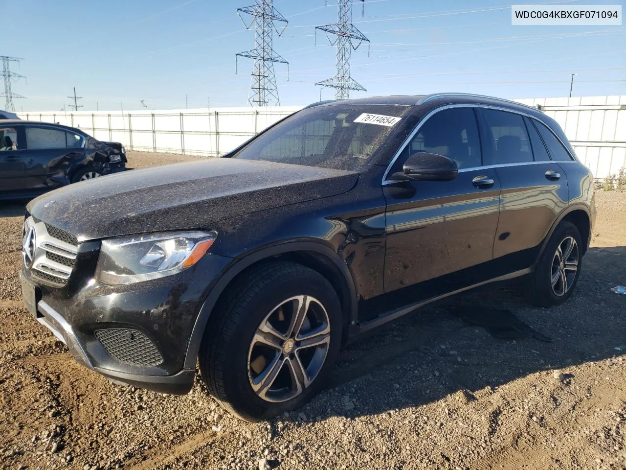 2016 Mercedes-Benz Glc 300 4Matic VIN: WDC0G4KBXGF071094 Lot: 76114654