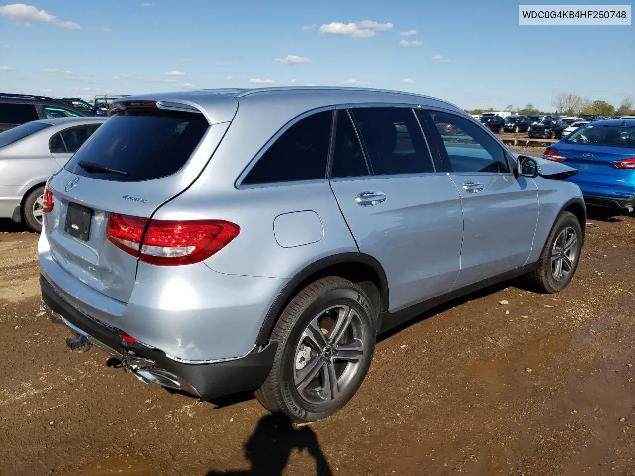 2017 Mercedes-Benz Glc 300 4Matic VIN: WDC0G4KB4HF250748 Lot: 72671744