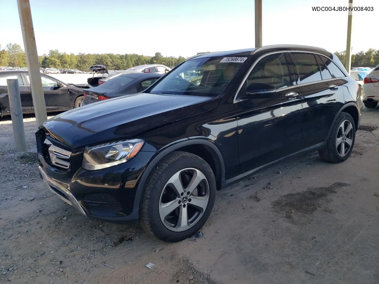 2017 Mercedes-Benz Glc 300 VIN: WDC0G4JB0HV008403 Lot: 75268674