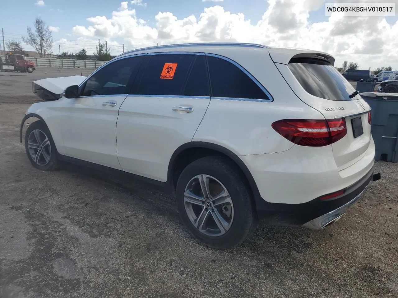 2017 Mercedes-Benz Glc 300 4Matic VIN: WDC0G4KB5HV010517 Lot: 77099244