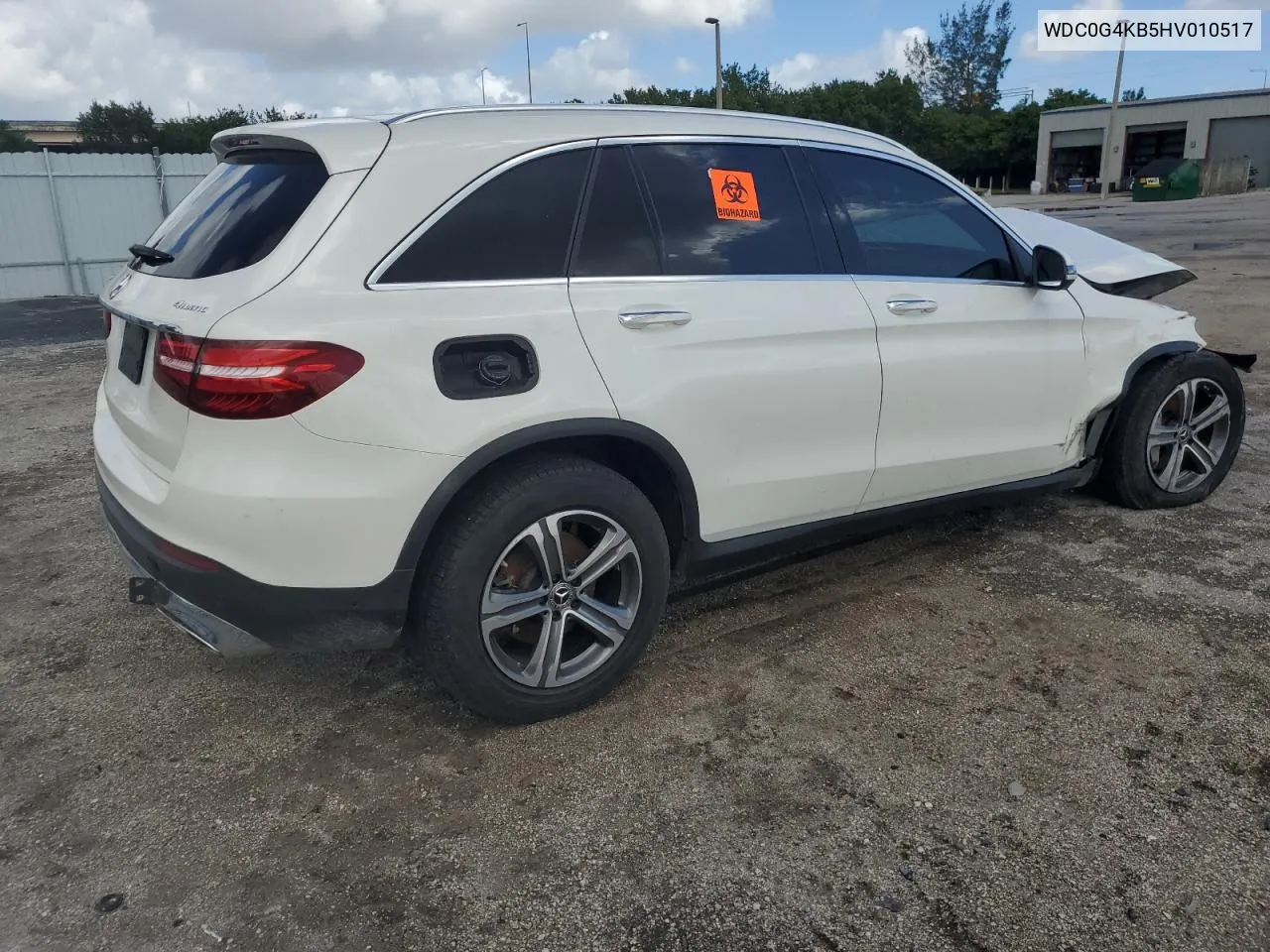 2017 Mercedes-Benz Glc 300 4Matic VIN: WDC0G4KB5HV010517 Lot: 77099244