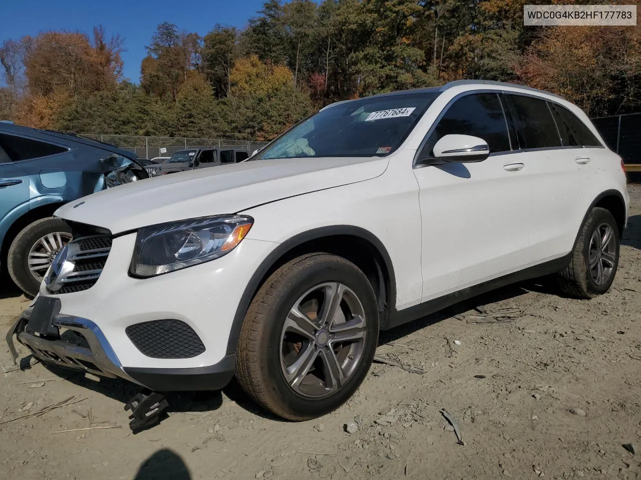 2017 Mercedes-Benz Glc 300 4Matic VIN: WDC0G4KB2HF177783 Lot: 77767684