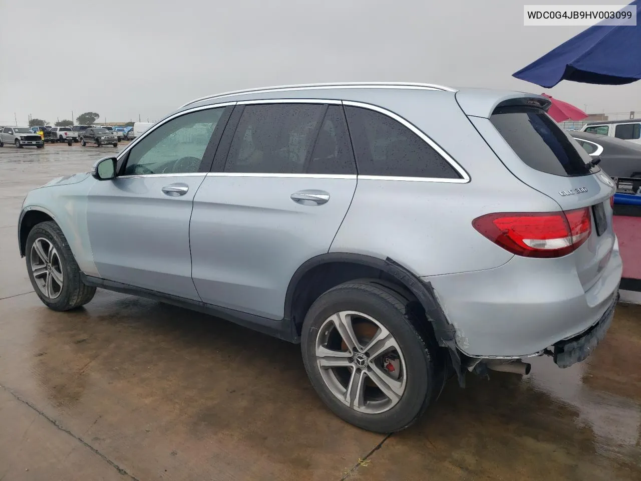 2017 Mercedes-Benz Glc 300 VIN: WDC0G4JB9HV003099 Lot: 79781484