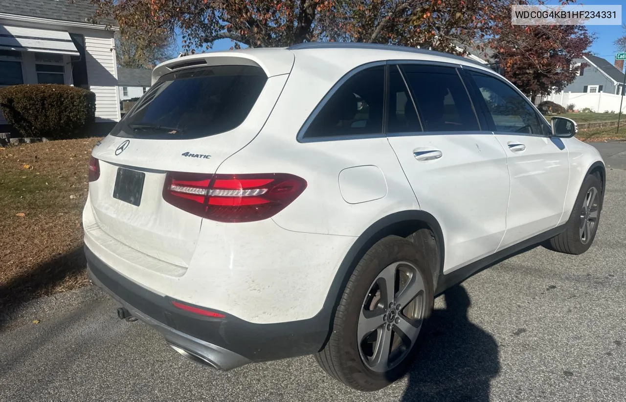 2017 Mercedes-Benz Glc 300 4Matic VIN: WDC0G4KB1HF234331 Lot: 80273614