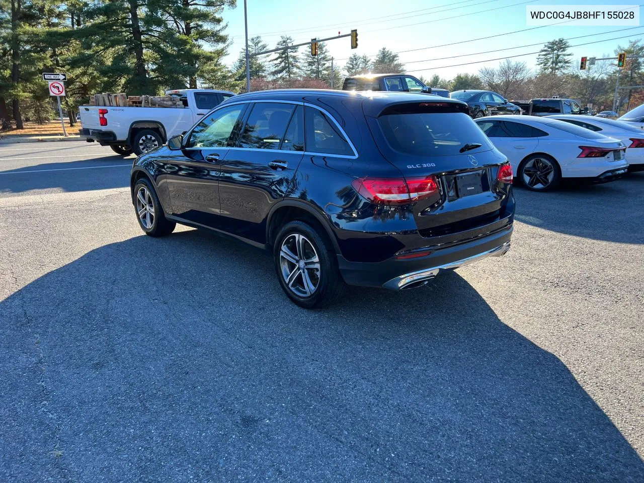 2017 Mercedes-Benz Glc 300 VIN: WDC0G4JB8HF155028 Lot: 81000604