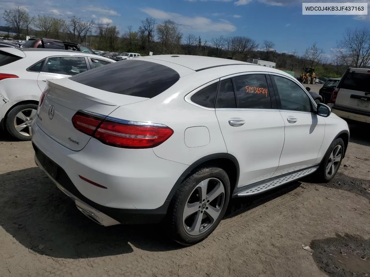 2018 Mercedes-Benz Glc Coupe 300 4Matic VIN: WDC0J4KB3JF437163 Lot: 51536524