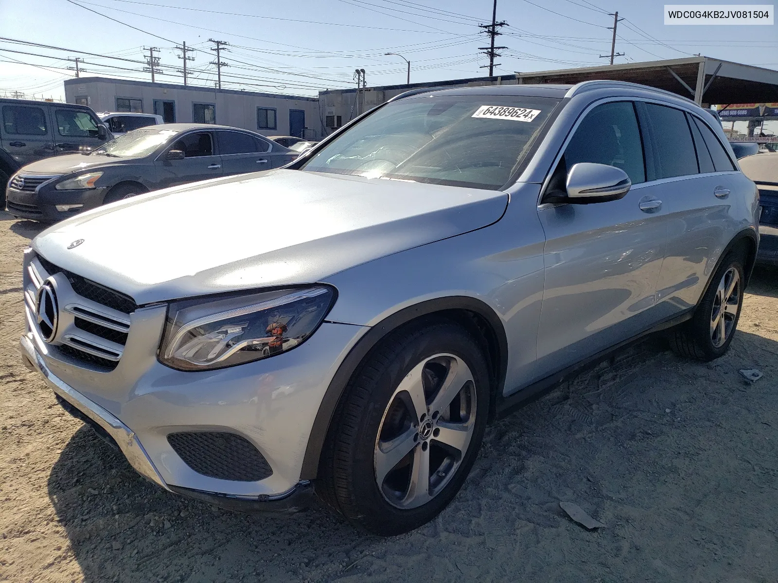 2018 Mercedes-Benz Glc 300 4Matic VIN: WDC0G4KB2JV081504 Lot: 64389624