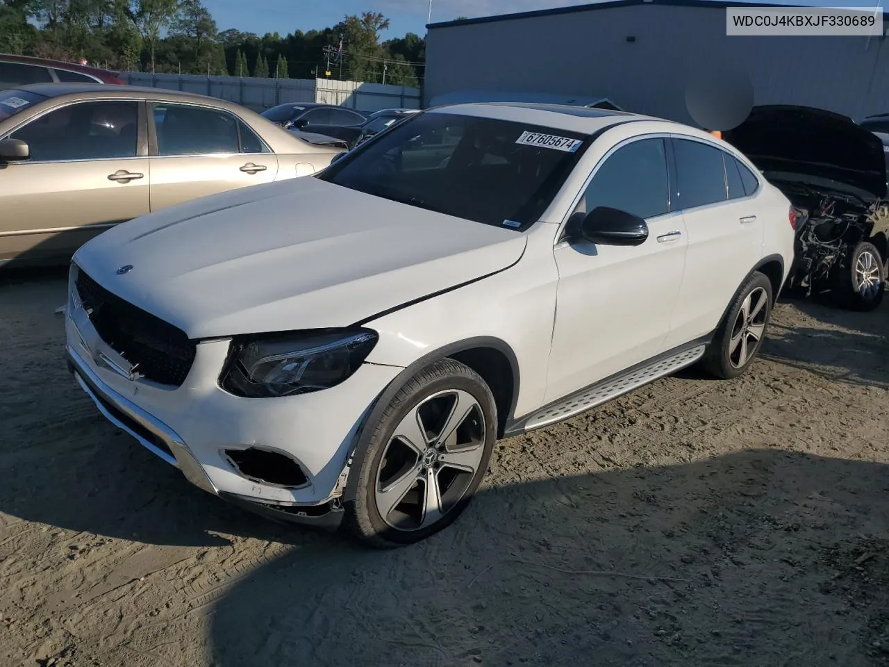 2018 Mercedes-Benz Glc Coupe 300 4Matic VIN: WDC0J4KBXJF330689 Lot: 67605674