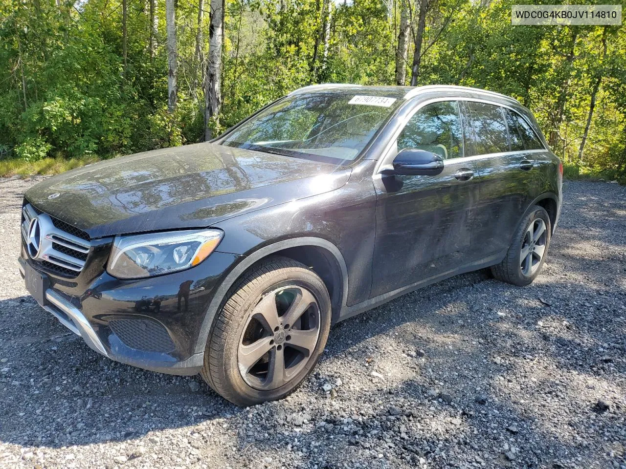 2018 Mercedes-Benz Glc 300 4Matic VIN: WDC0G4KB0JV114810 Lot: 67907734