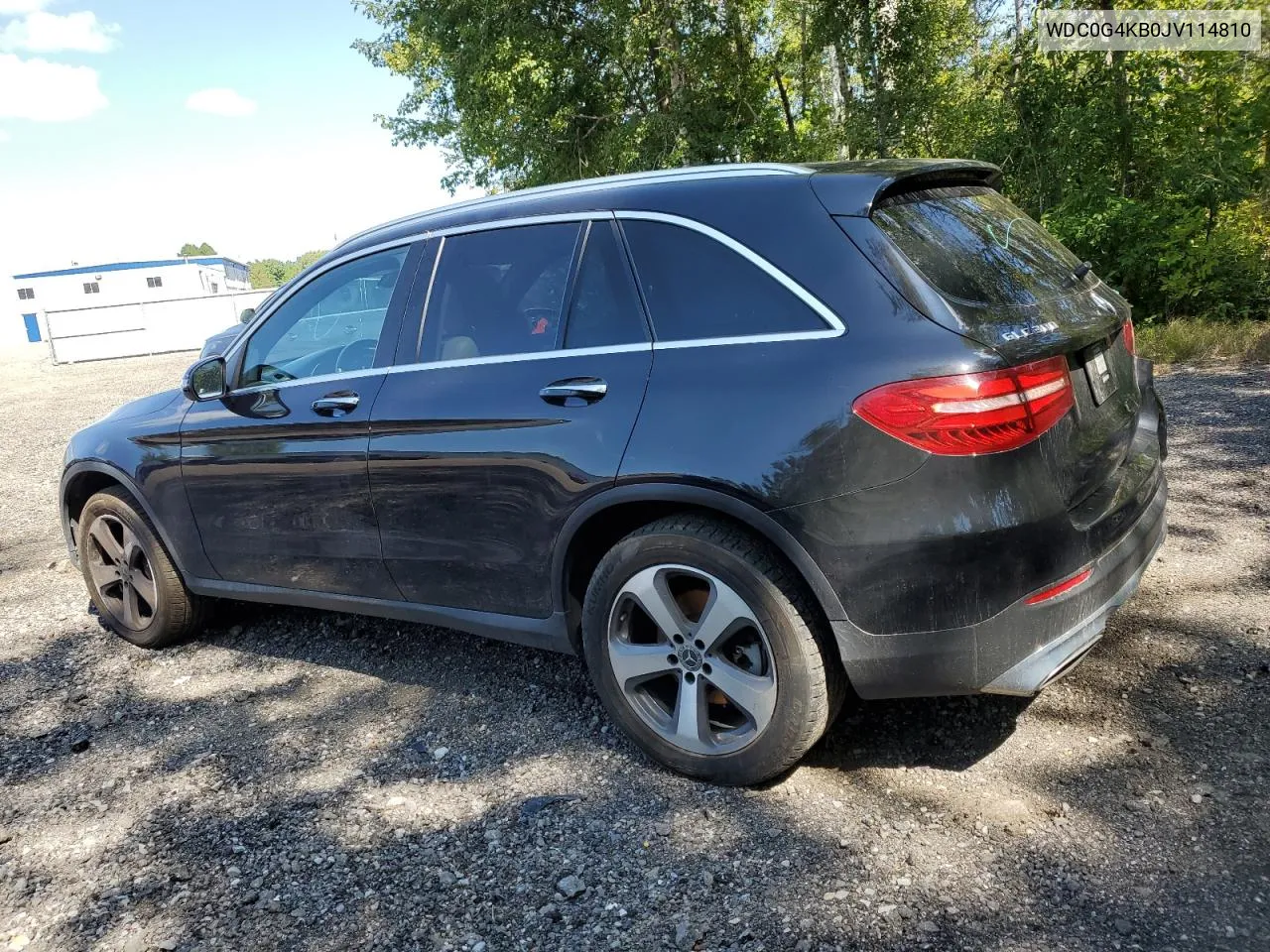 2018 Mercedes-Benz Glc 300 4Matic VIN: WDC0G4KB0JV114810 Lot: 67907734