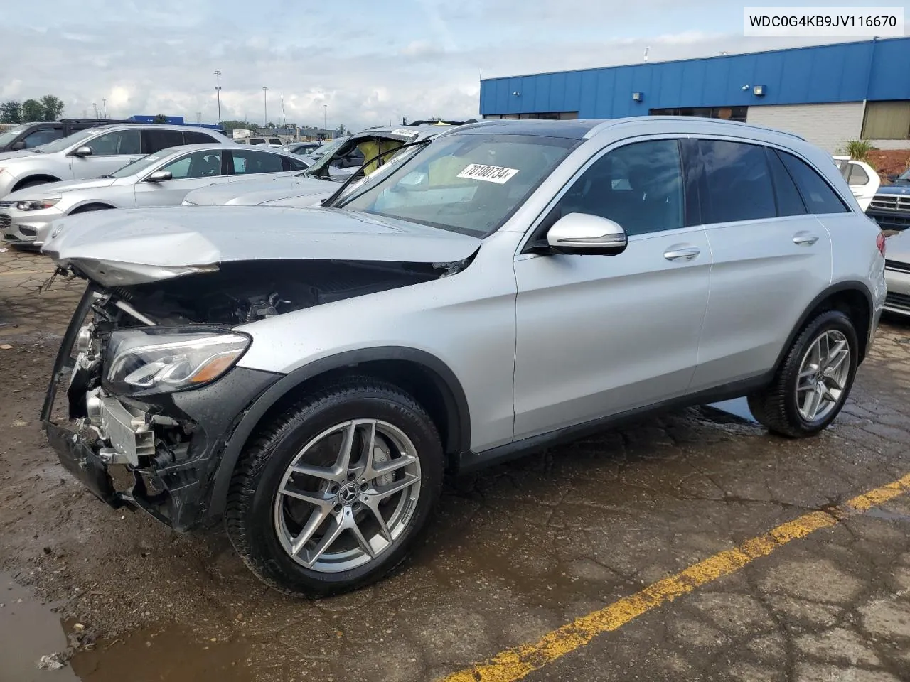 2018 Mercedes-Benz Glc 300 4Matic VIN: WDC0G4KB9JV116670 Lot: 70100734