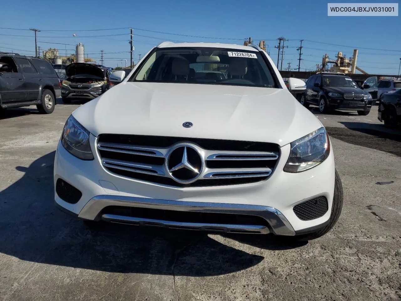 2018 Mercedes-Benz Glc 300 VIN: WDC0G4JBXJV031001 Lot: 71226704