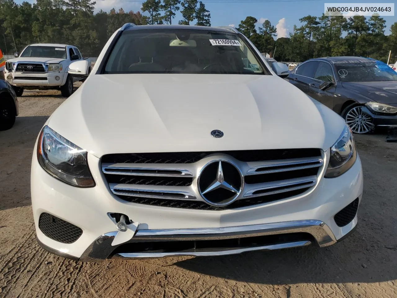 2018 Mercedes-Benz Glc 300 VIN: WDC0G4JB4JV024643 Lot: 72160994