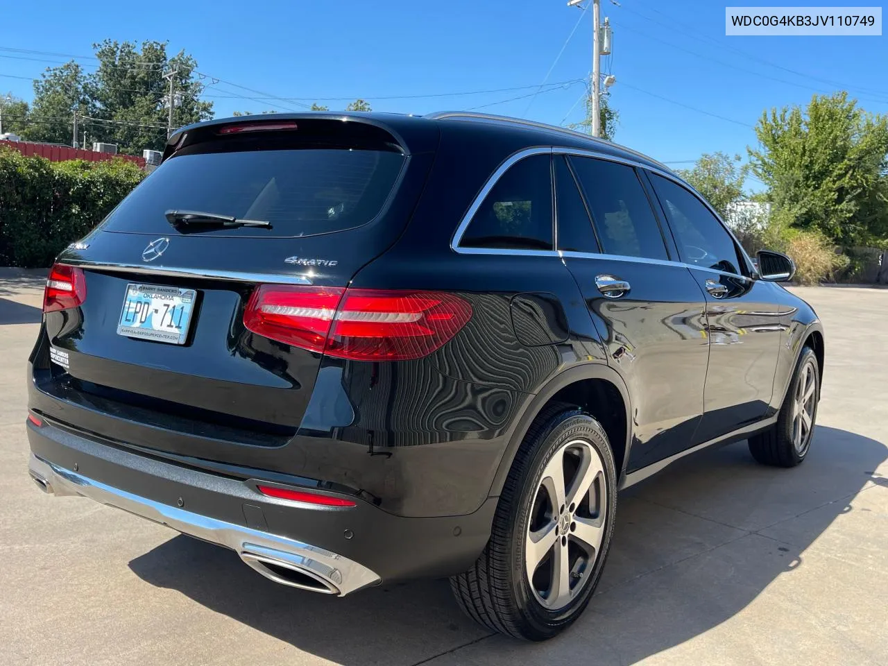 2018 Mercedes-Benz Glc 300 4Matic VIN: WDC0G4KB3JV110749 Lot: 75096214