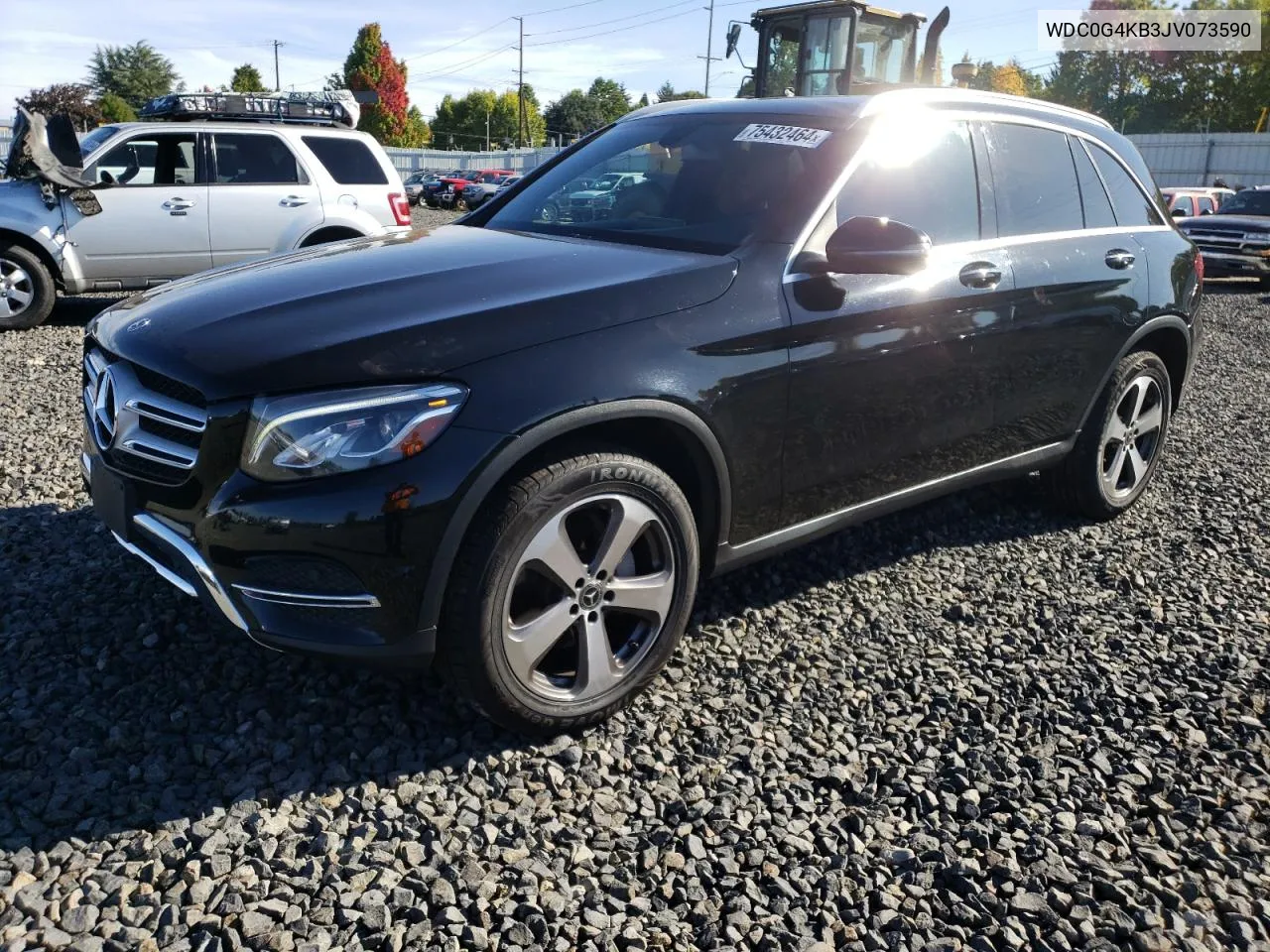 2018 Mercedes-Benz Glc 300 4Matic VIN: WDC0G4KB3JV073590 Lot: 75432464