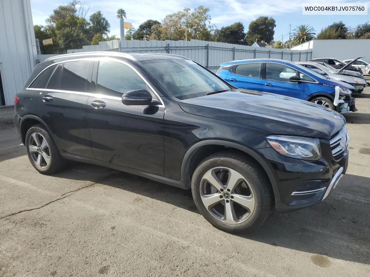 2018 Mercedes-Benz Glc 300 4Matic VIN: WDC0G4KB1JV075760 Lot: 75718134