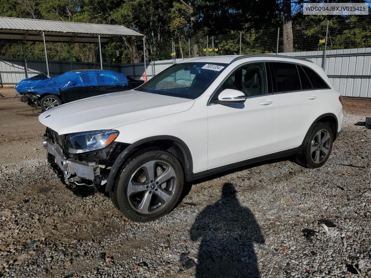 2018 Mercedes-Benz Glc 300 VIN: WDC0G4JBXJV025425 Lot: 76051354