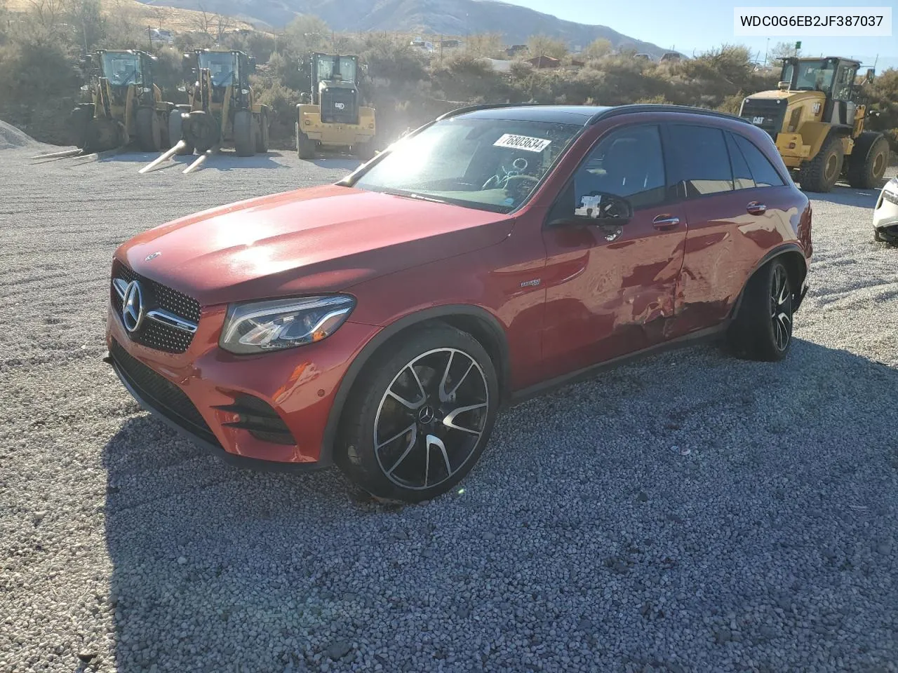 2018 Mercedes-Benz Glc 43 4Matic Amg VIN: WDC0G6EB2JF387037 Lot: 76803634