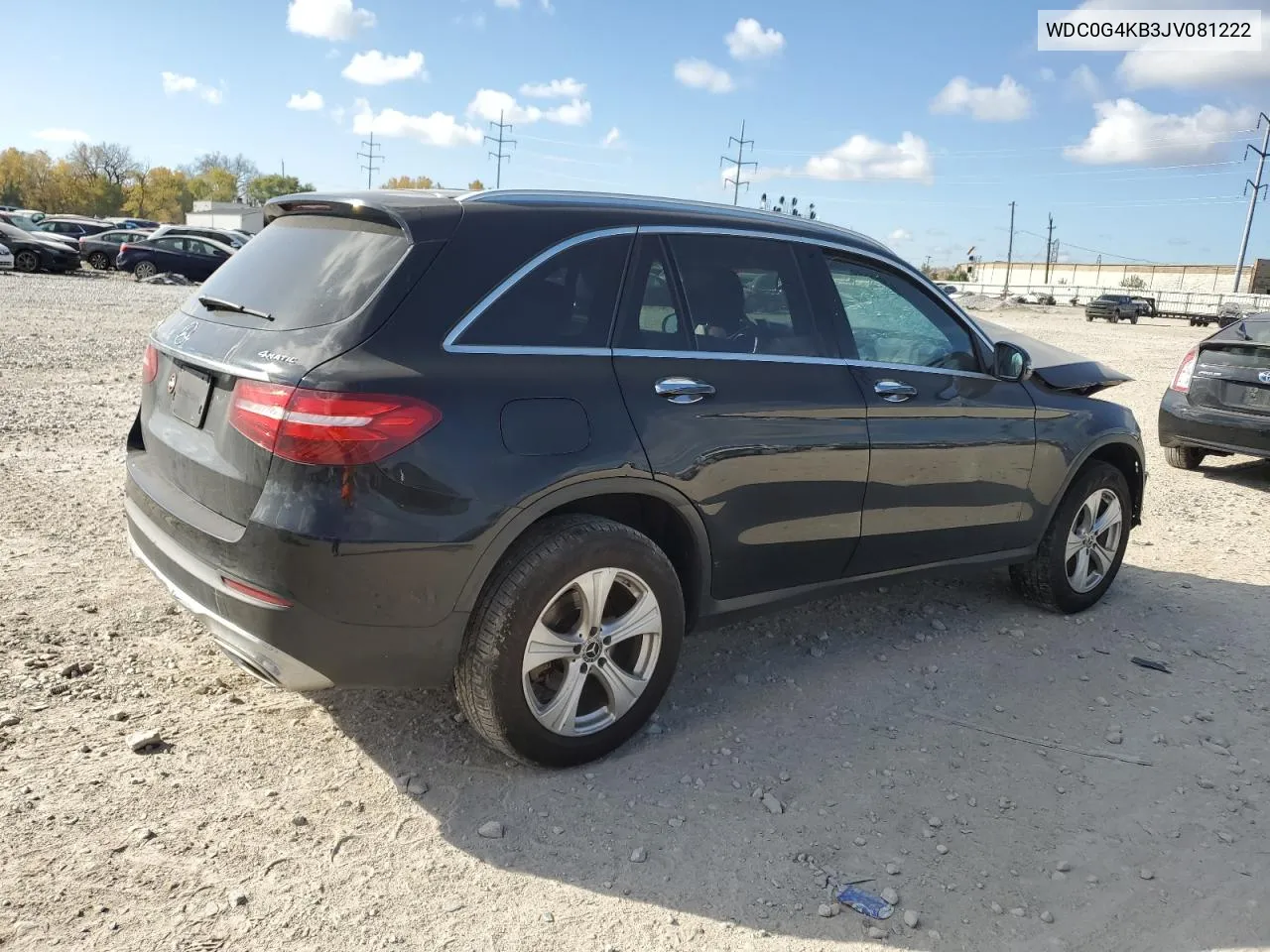 2018 Mercedes-Benz Glc 300 4Matic VIN: WDC0G4KB3JV081222 Lot: 77758854