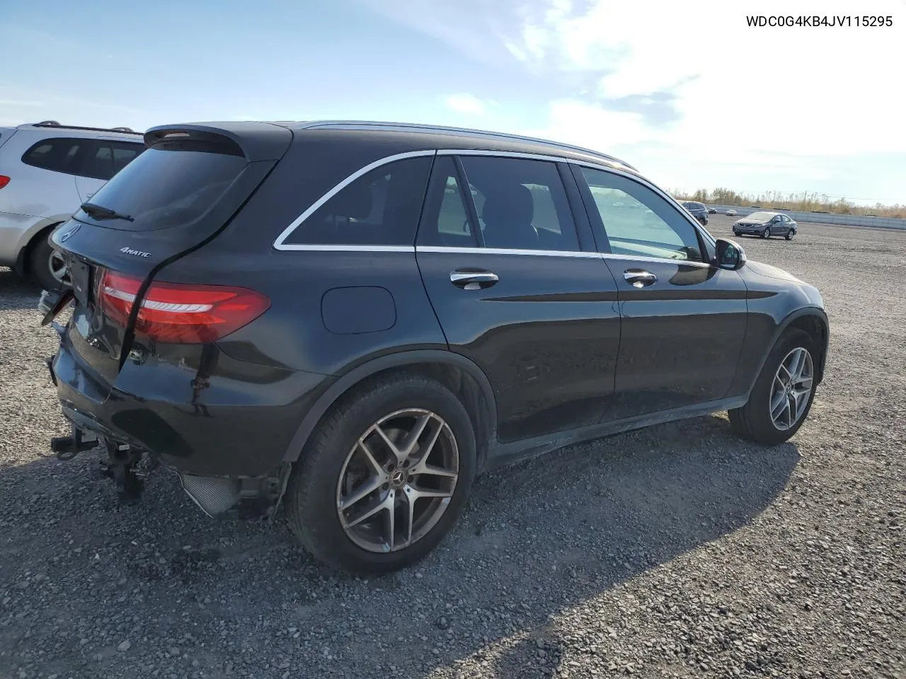 2018 Mercedes-Benz Glc 300 4Matic VIN: WDC0G4KB4JV115295 Lot: 77934374