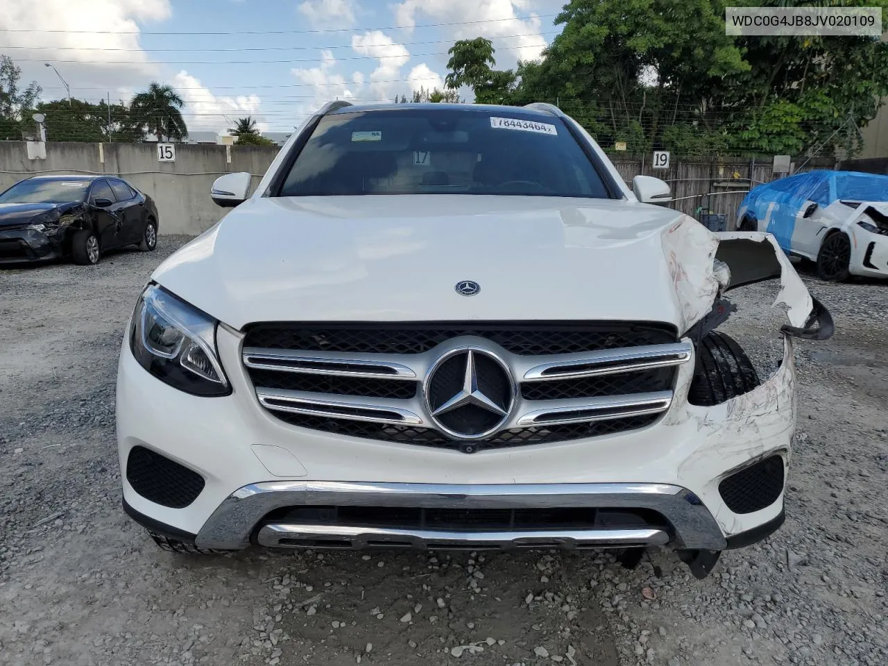 2018 Mercedes-Benz Glc 300 VIN: WDC0G4JB8JV020109 Lot: 78443464