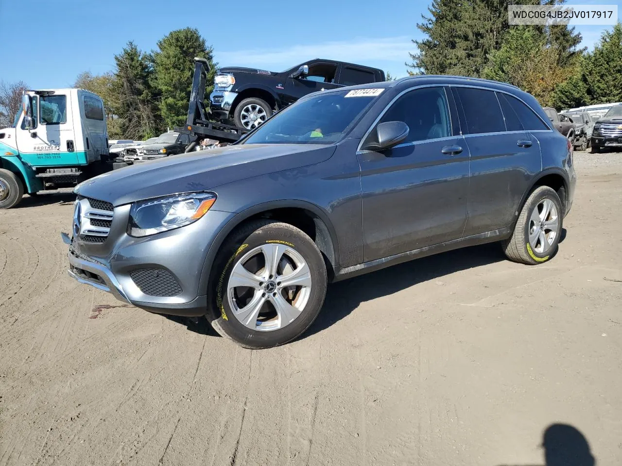 2018 Mercedes-Benz Glc 300 VIN: WDC0G4JB2JV017917 Lot: 78774474