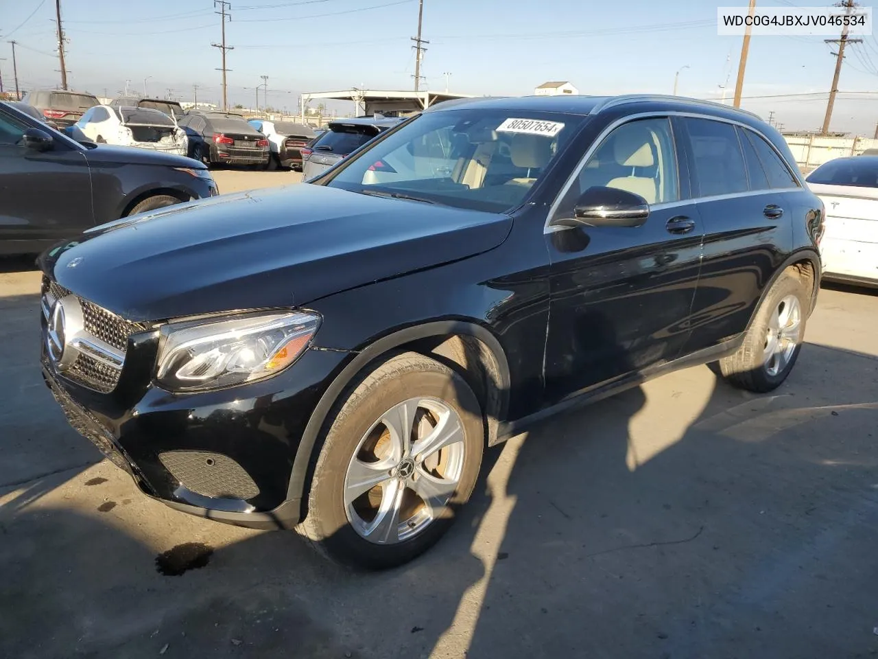 2018 Mercedes-Benz Glc 300 VIN: WDC0G4JBXJV046534 Lot: 80507654