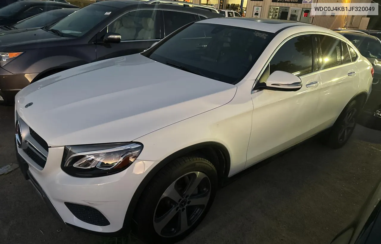 2018 Mercedes-Benz Glc Coupe 300 4Matic VIN: WDC0J4KB1JF320049 Lot: 81197094