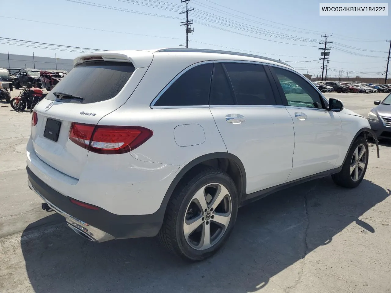 2019 Mercedes-Benz Glc 300 4Matic VIN: WDC0G4KB1KV184222 Lot: 59537914