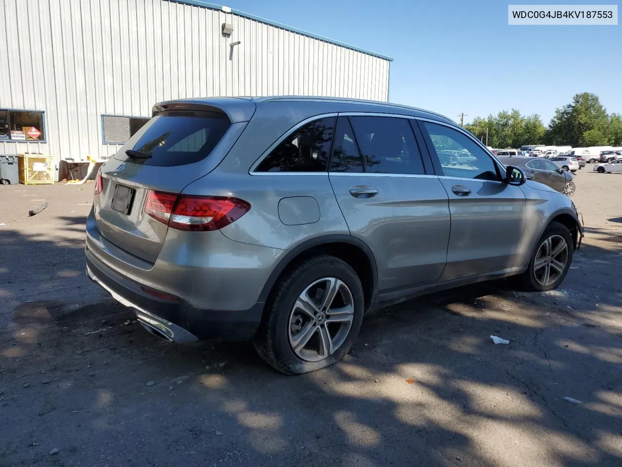 2019 Mercedes-Benz Glc 300 VIN: WDC0G4JB4KV187553 Lot: 59955704