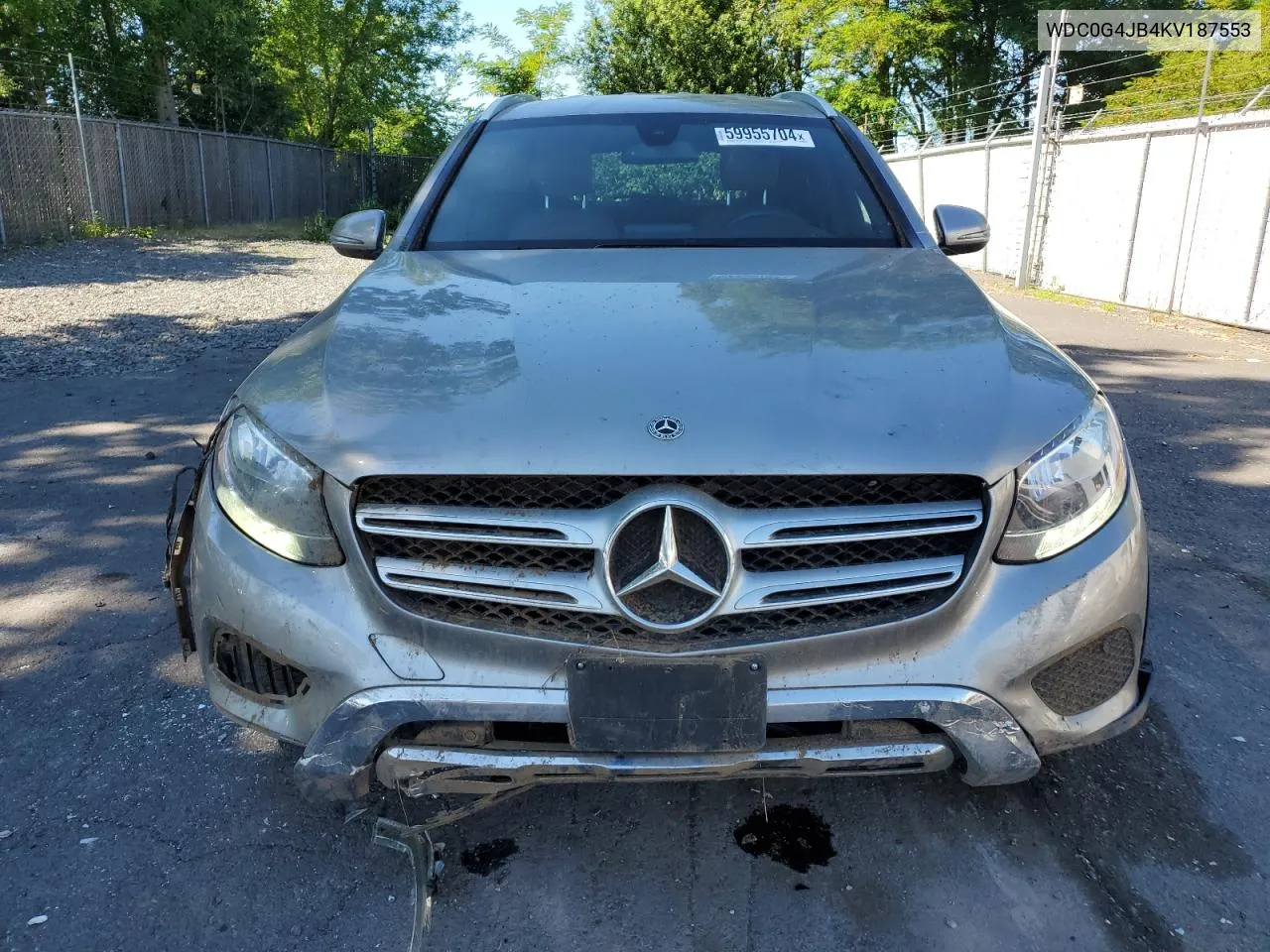 2019 Mercedes-Benz Glc 300 VIN: WDC0G4JB4KV187553 Lot: 59955704