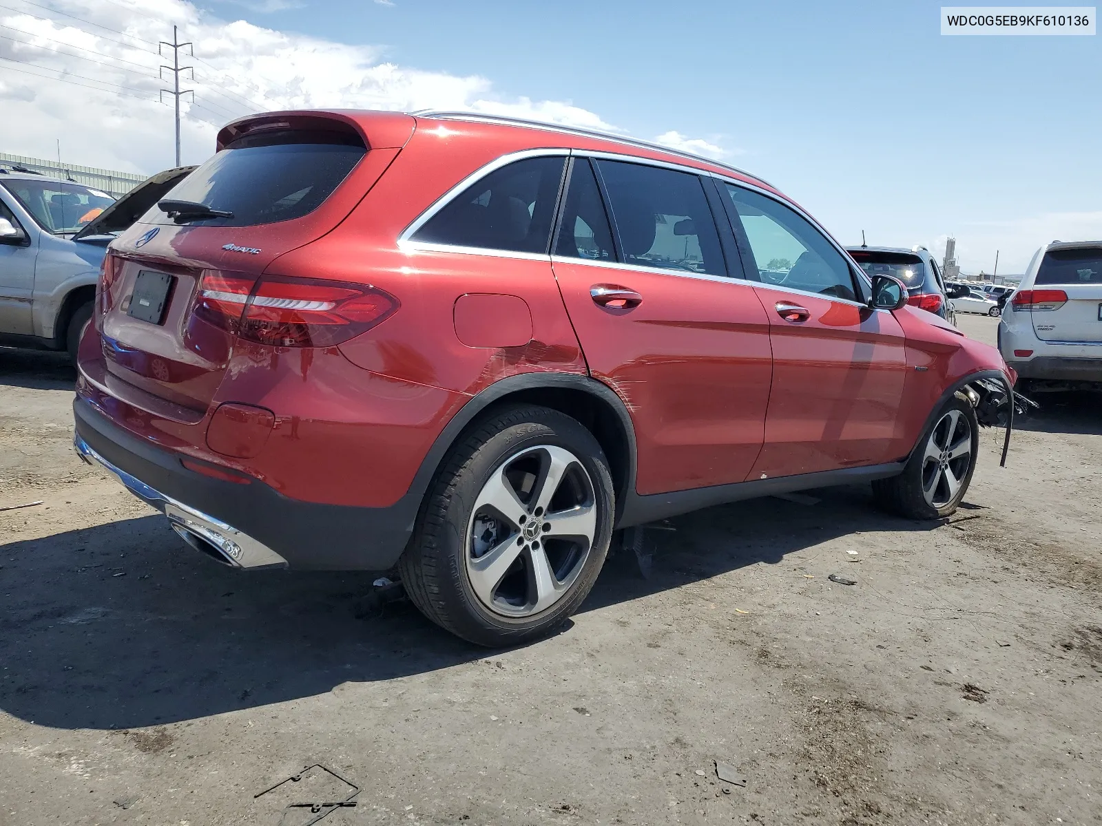 2019 Mercedes-Benz Glc 350E VIN: WDC0G5EB9KF610136 Lot: 62931874