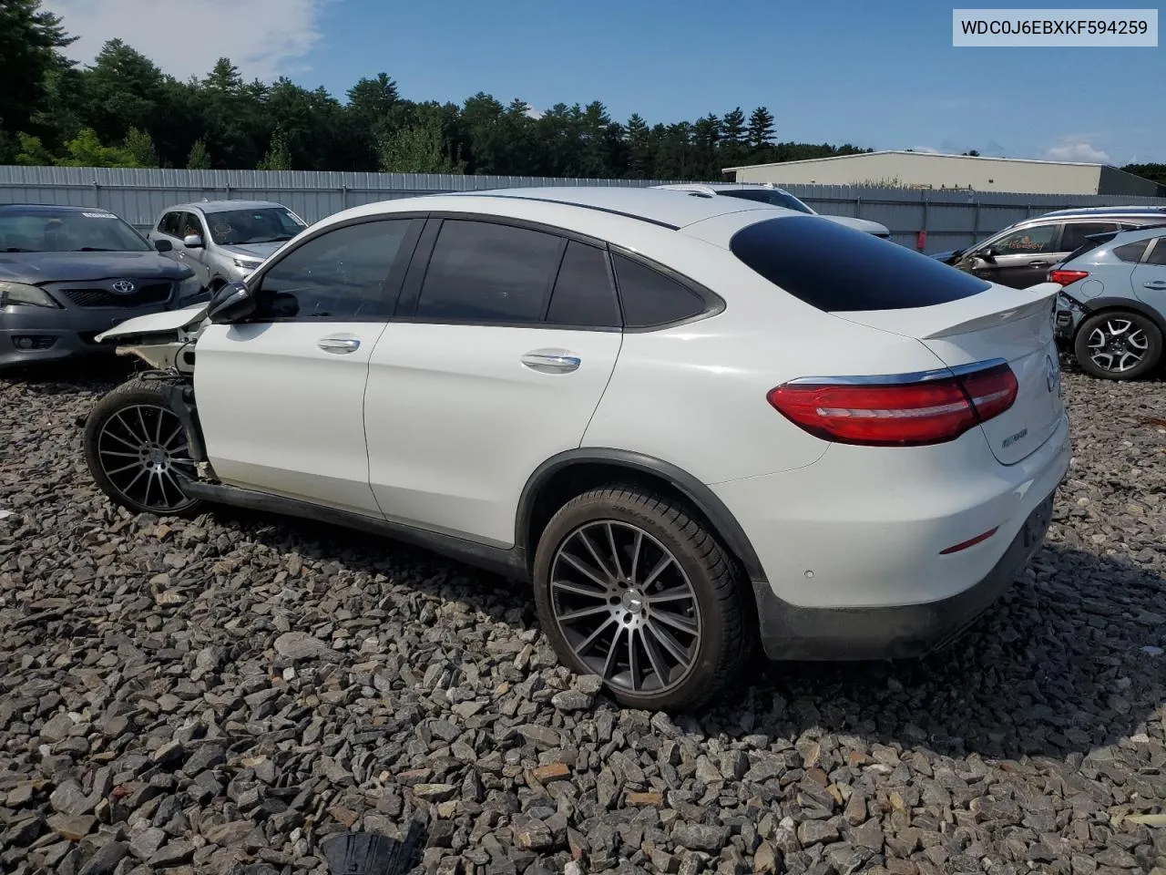 2019 Mercedes-Benz Glc Coupe 43 4Matic Amg VIN: WDC0J6EBXKF594259 Lot: 65244264