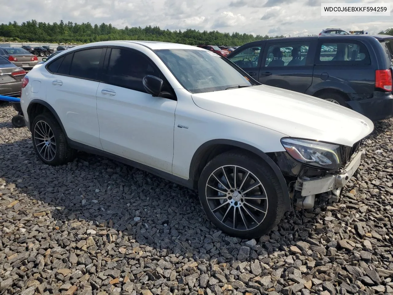 2019 Mercedes-Benz Glc Coupe 43 4Matic Amg VIN: WDC0J6EBXKF594259 Lot: 65244264