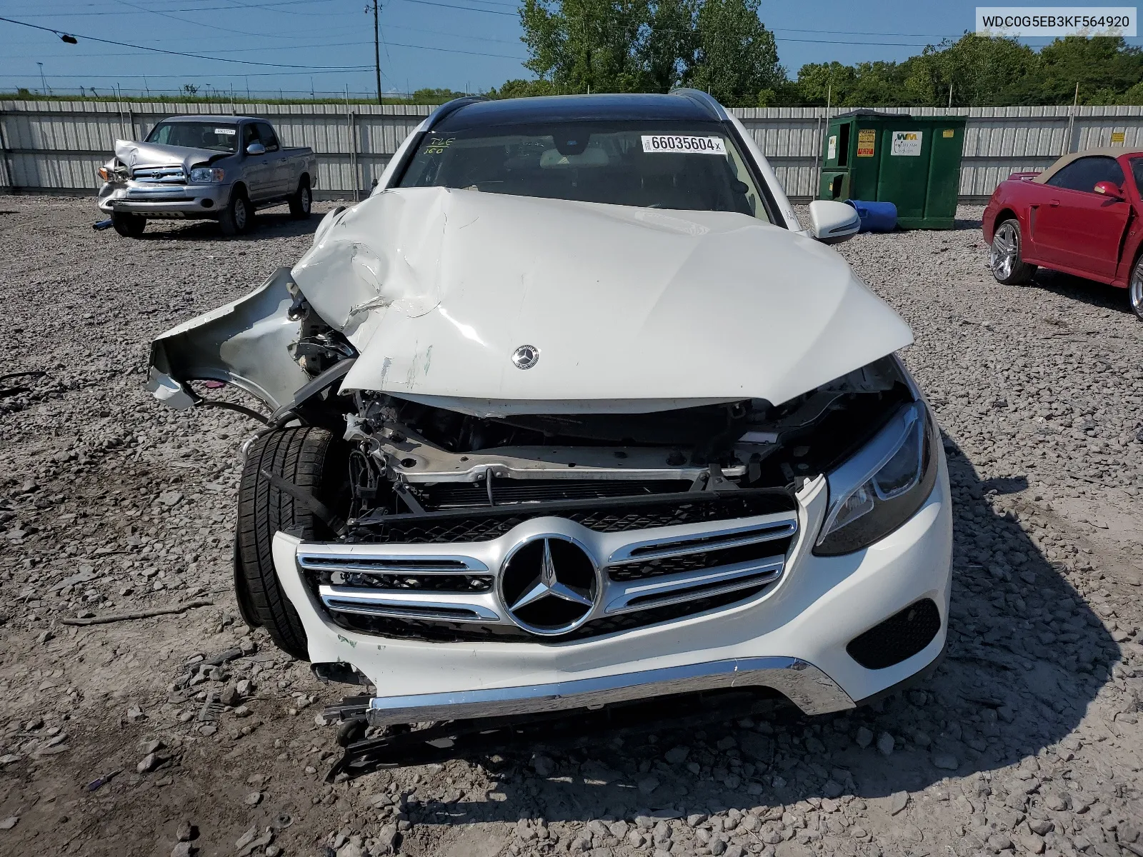 2019 Mercedes-Benz Glc 350E VIN: WDC0G5EB3KF564920 Lot: 66035604