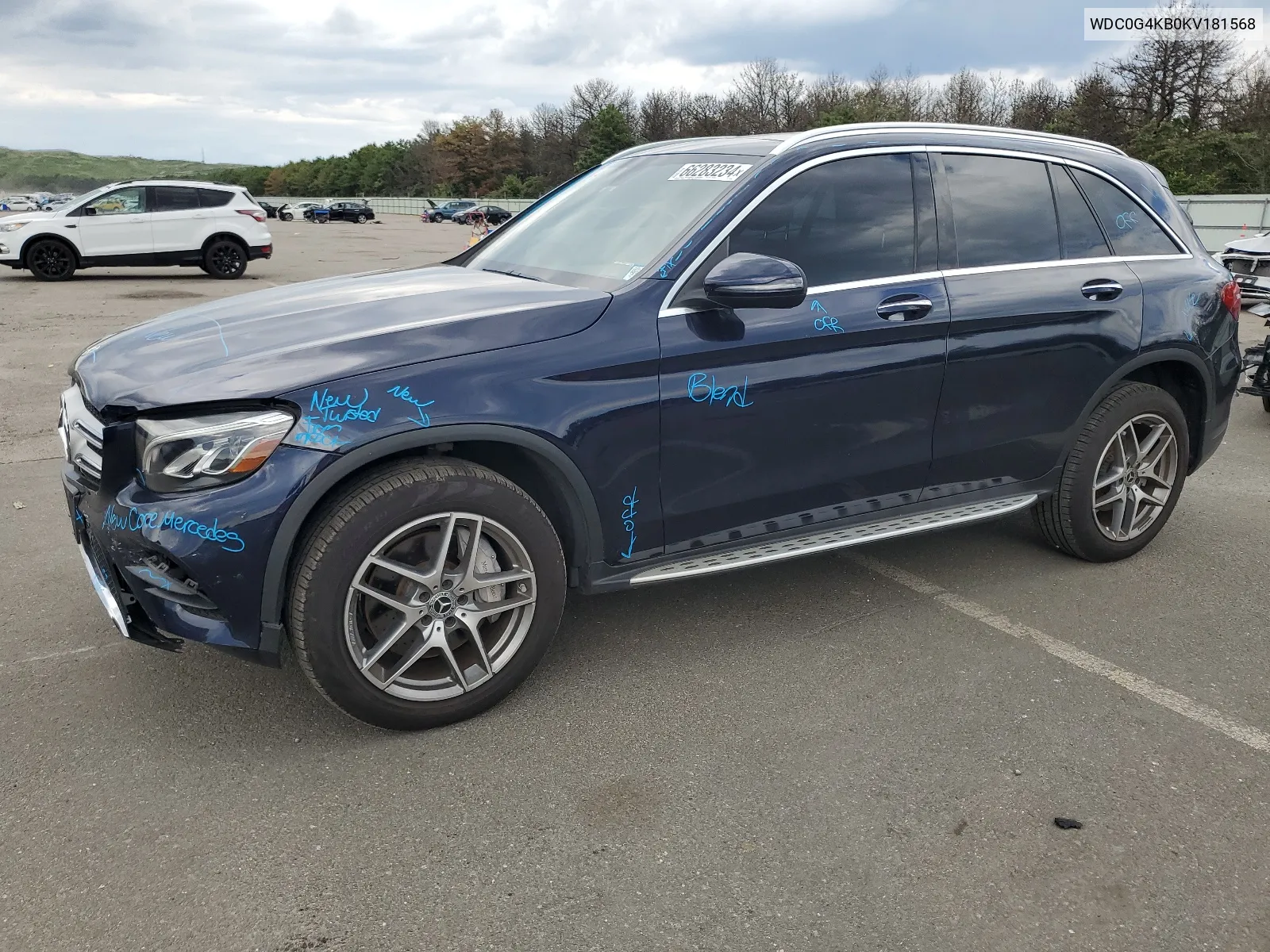 2019 Mercedes-Benz Glc 300 4Matic VIN: WDC0G4KB0KV181568 Lot: 66283234