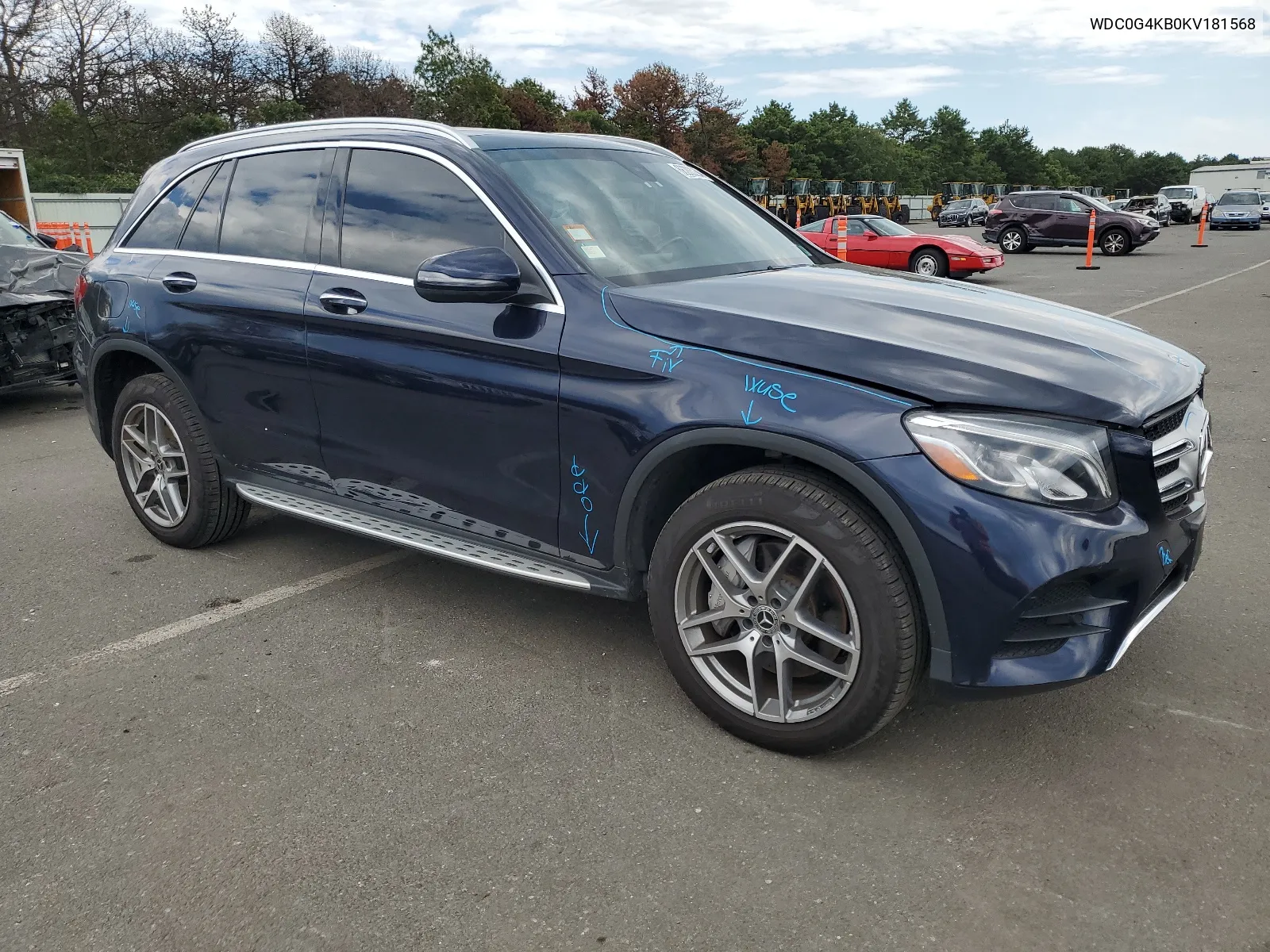 2019 Mercedes-Benz Glc 300 4Matic VIN: WDC0G4KB0KV181568 Lot: 66283234