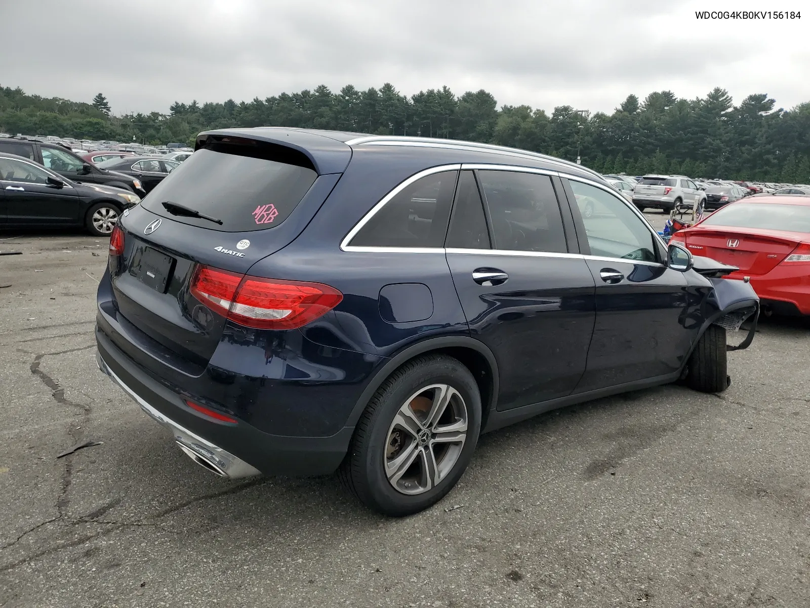 2019 Mercedes-Benz Glc 300 4Matic VIN: WDC0G4KB0KV156184 Lot: 66657164