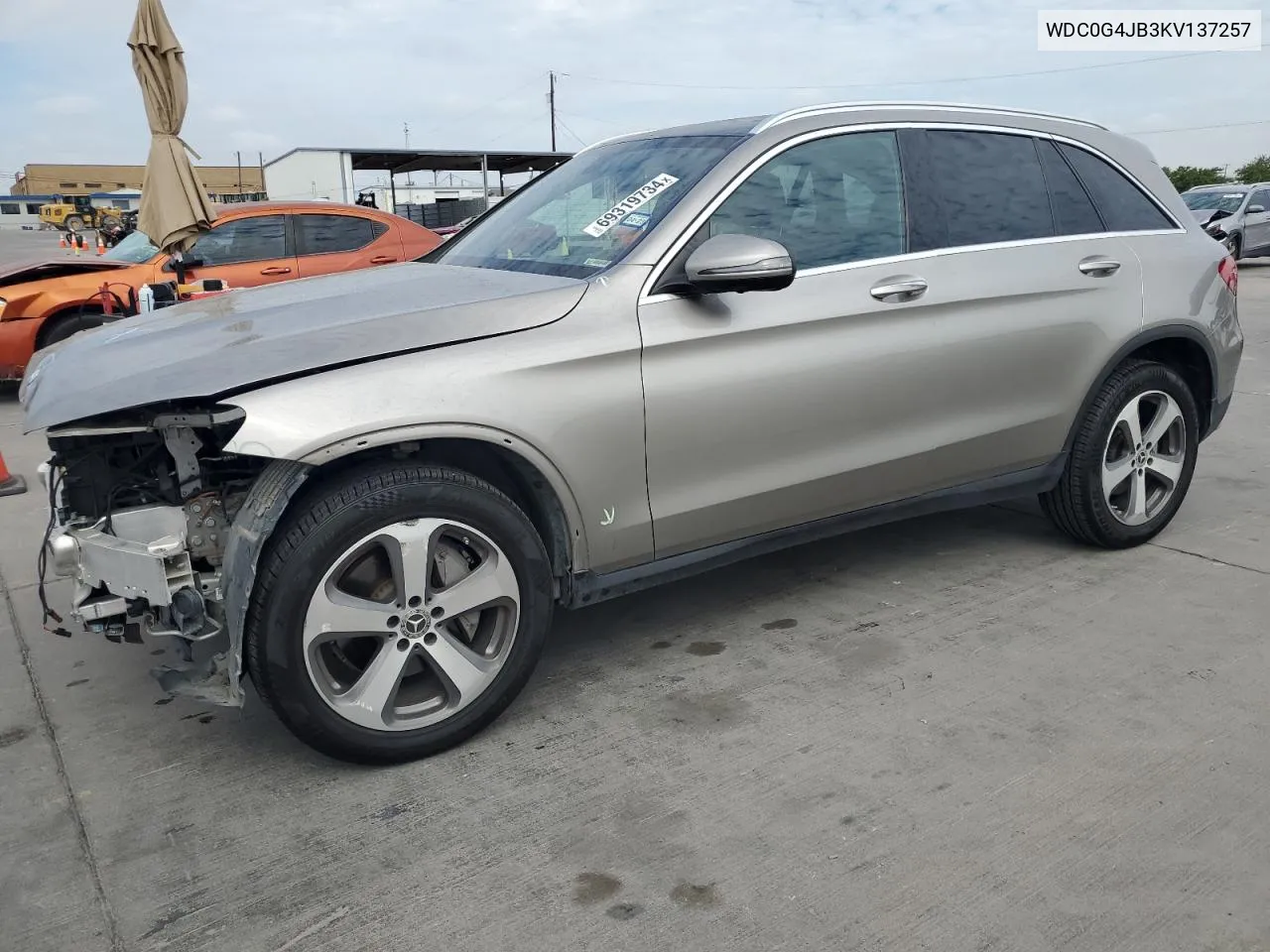 2019 Mercedes-Benz Glc 300 VIN: WDC0G4JB3KV137257 Lot: 69319734