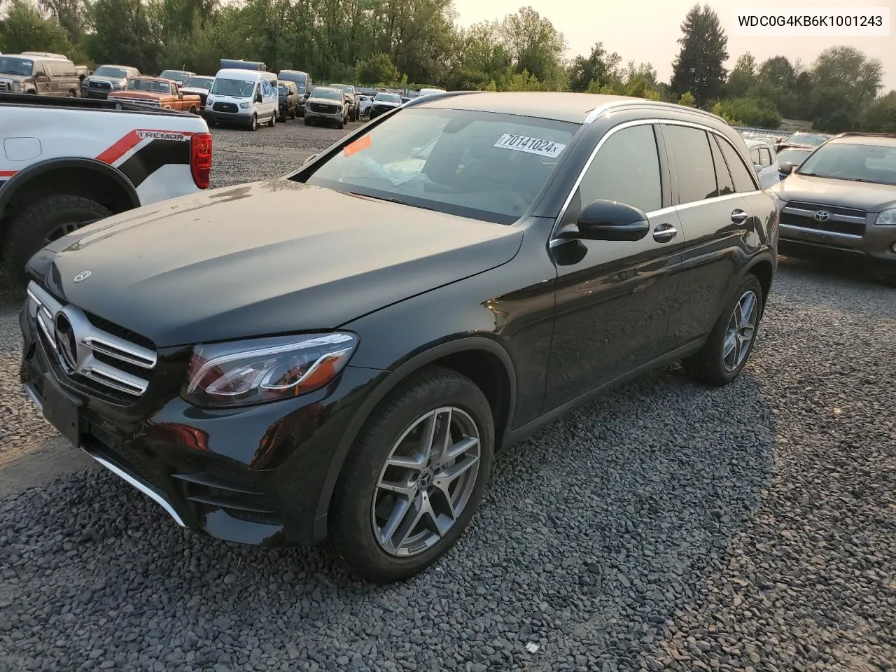 2019 Mercedes-Benz Glc 300 4Matic VIN: WDC0G4KB6K1001243 Lot: 70141024