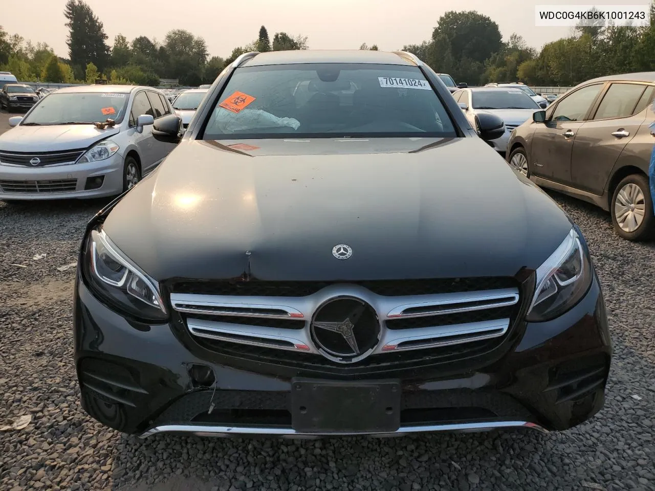 2019 Mercedes-Benz Glc 300 4Matic VIN: WDC0G4KB6K1001243 Lot: 70141024