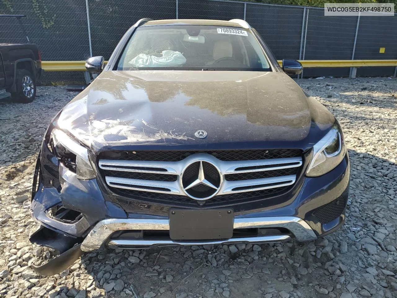 2019 Mercedes-Benz Glc 350E VIN: WDC0G5EB2KF498750 Lot: 70893324