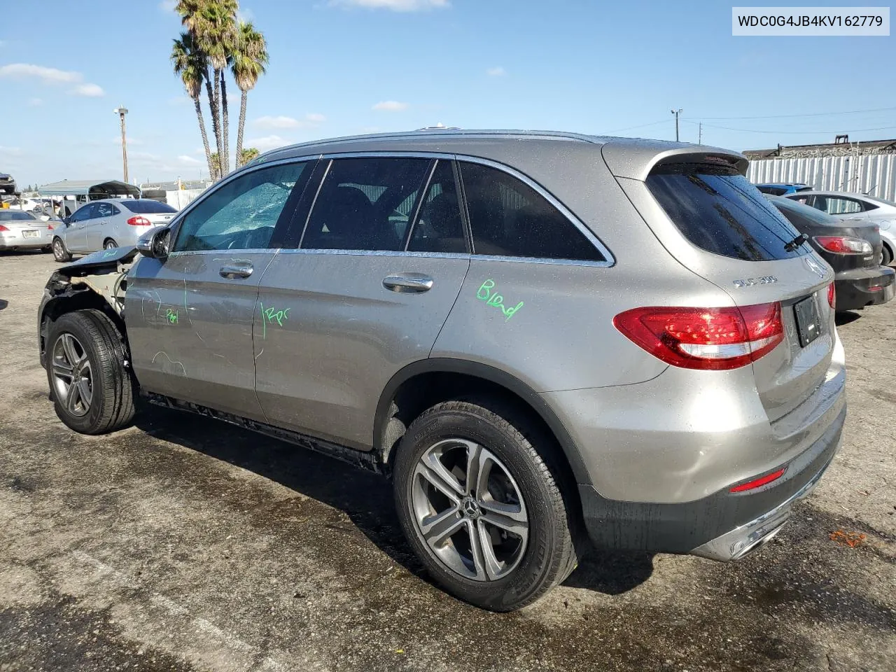 2019 Mercedes-Benz Glc 300 VIN: WDC0G4JB4KV162779 Lot: 71678064