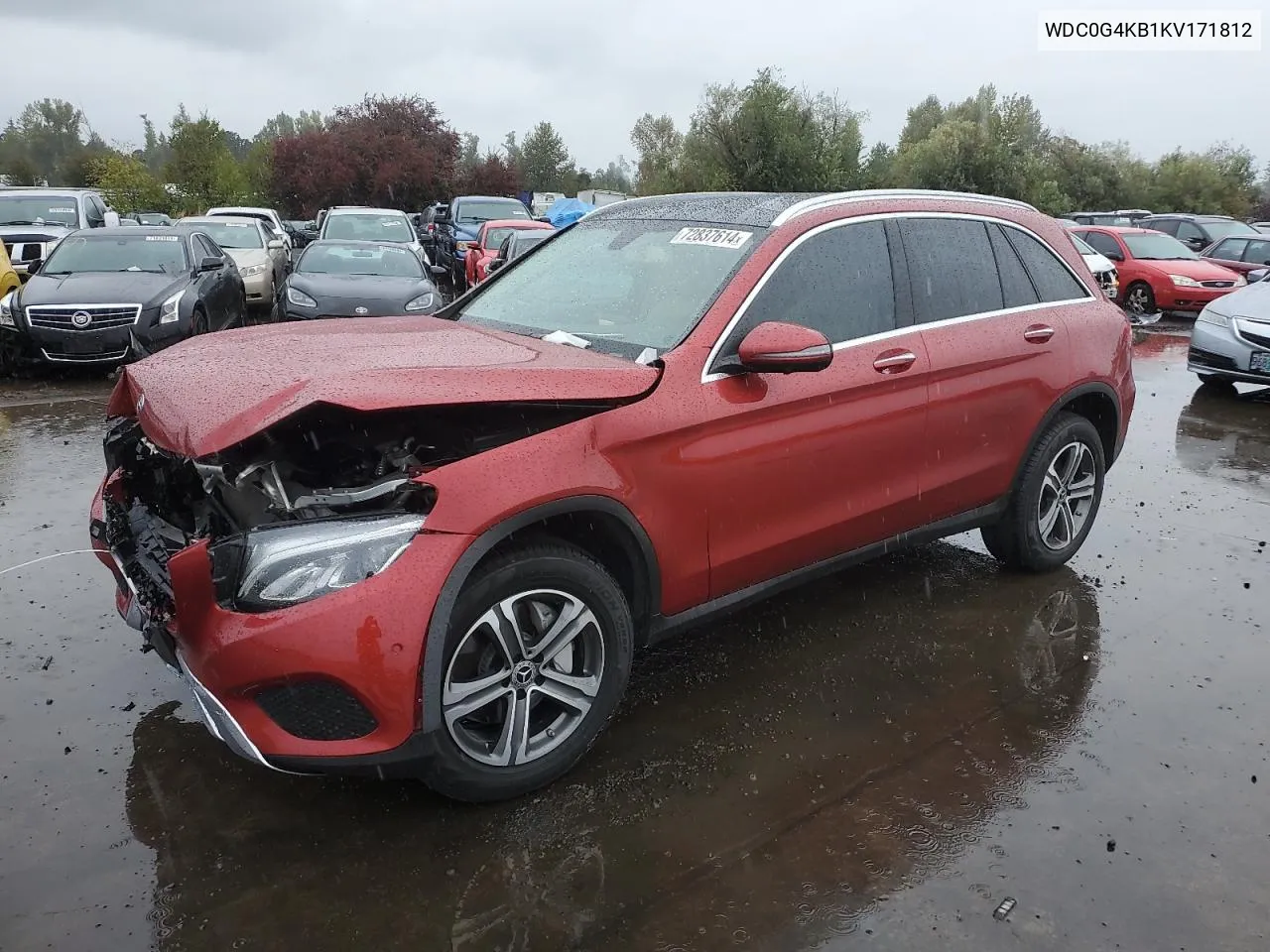 2019 Mercedes-Benz Glc 300 4Matic VIN: WDC0G4KB1KV171812 Lot: 72837614