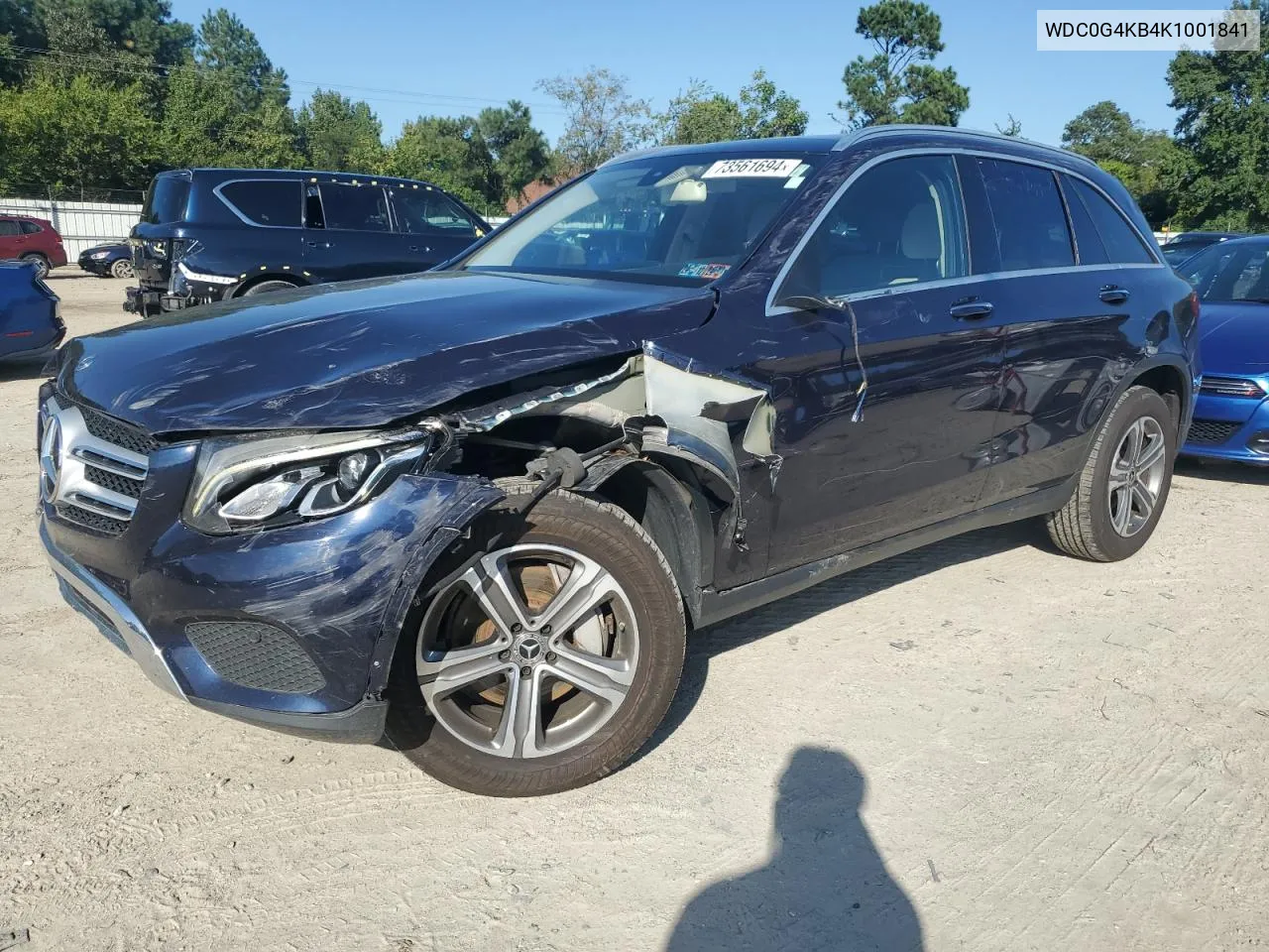 2019 Mercedes-Benz Glc 300 4Matic VIN: WDC0G4KB4K1001841 Lot: 73561694