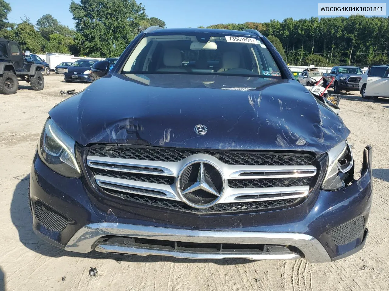 2019 Mercedes-Benz Glc 300 4Matic VIN: WDC0G4KB4K1001841 Lot: 73561694